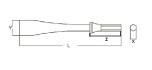 Burin pour marteau piqueur M3-13 - ATPM313EX