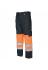 Pantalon multirisque ATEX haute visibilité orange fluo/Bleu Marine