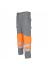 Pantalon multirisque ATEX haute visibilité orange fluo/Gris acier