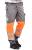 Pantalon multirisque ATEX haute visibilit&eacute; orange fluo/Gris acier